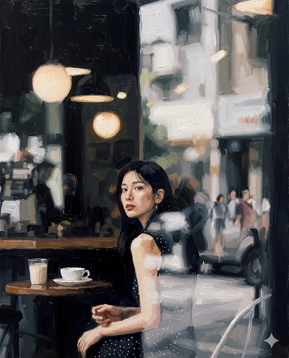 Cafe Window Portrait