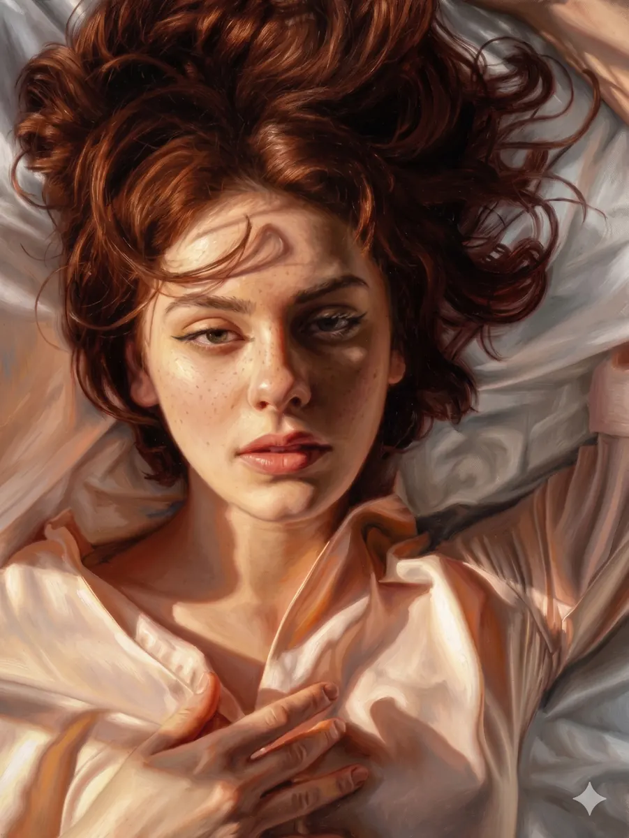 Red Haired Reclining Portrait