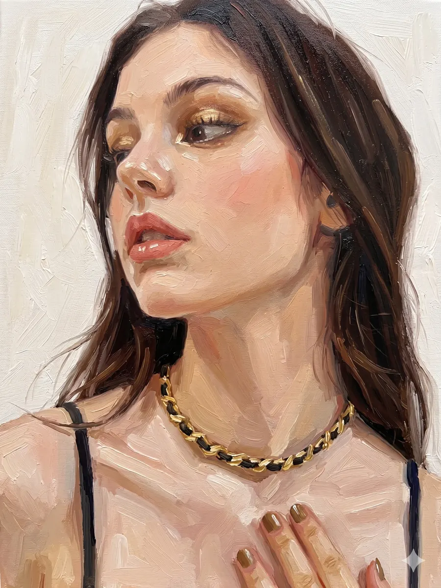 Woman Gold Necklace