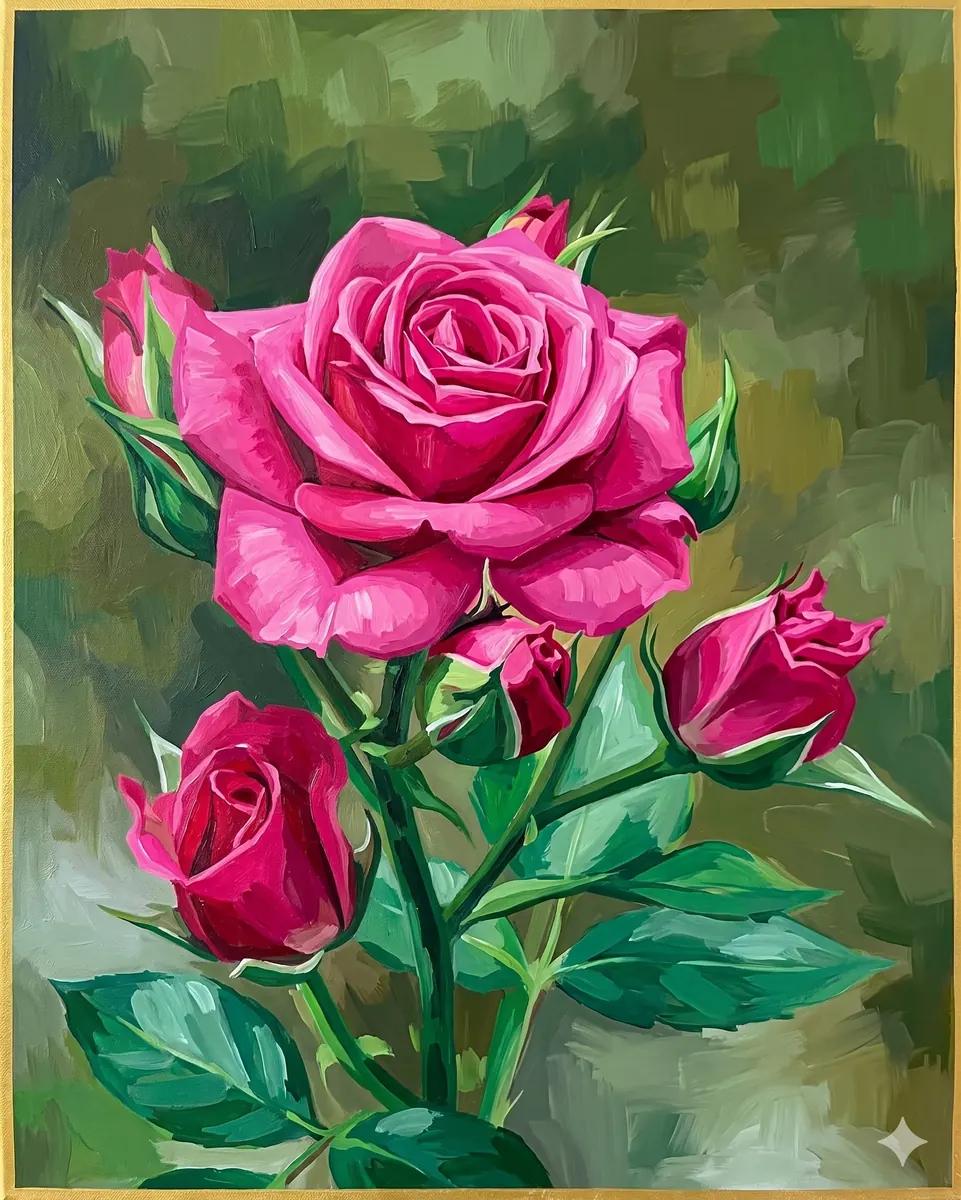 Magenta Rose Study